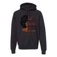 I Am The Storm Cna apparel African American Premium Hoodie