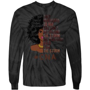 I Am The Storm Cna apparel African American Tie-Dye Long Sleeve Shirt