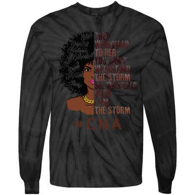 I Am The Storm Cna apparel African American Tie-Dye Long Sleeve Shirt