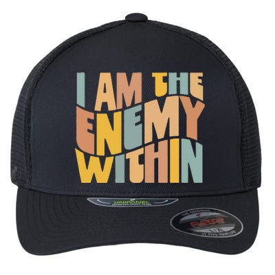 I Am The Enemy Within Kamala Harris 2024 Merch Flexfit Unipanel Trucker Cap