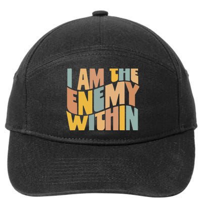 I Am The Enemy Within Kamala Harris 2024 Merch 7-Panel Snapback Hat