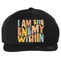 I Am The Enemy Within Kamala Harris 2024 Merch Wool Snapback Cap