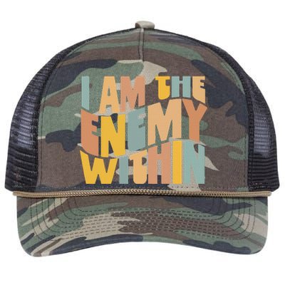 I Am The Enemy Within Kamala Harris 2024 Merch Retro Rope Trucker Hat Cap