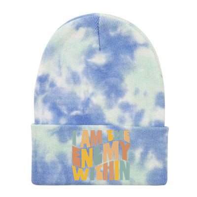 I Am The Enemy Within Kamala Harris 2024 Merch Tie Dye 12in Knit Beanie