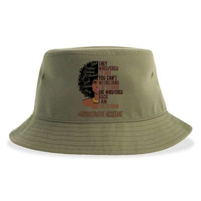 I Am The Storm Administrative Assistant African Gift Sustainable Bucket Hat