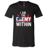 I Am The Enemy Within Kamala Harris Trump V-Neck T-Shirt