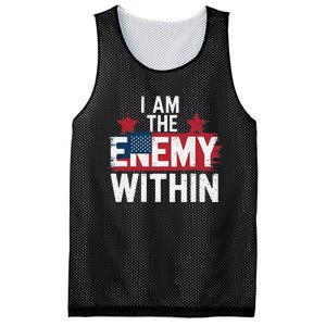 I Am The Enemy Within Kamala Harris Trump Mesh Reversible Basketball Jersey Tank