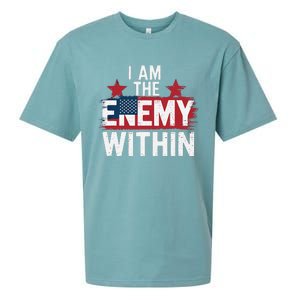 I Am The Enemy Within Kamala Harris Trump Sueded Cloud Jersey T-Shirt