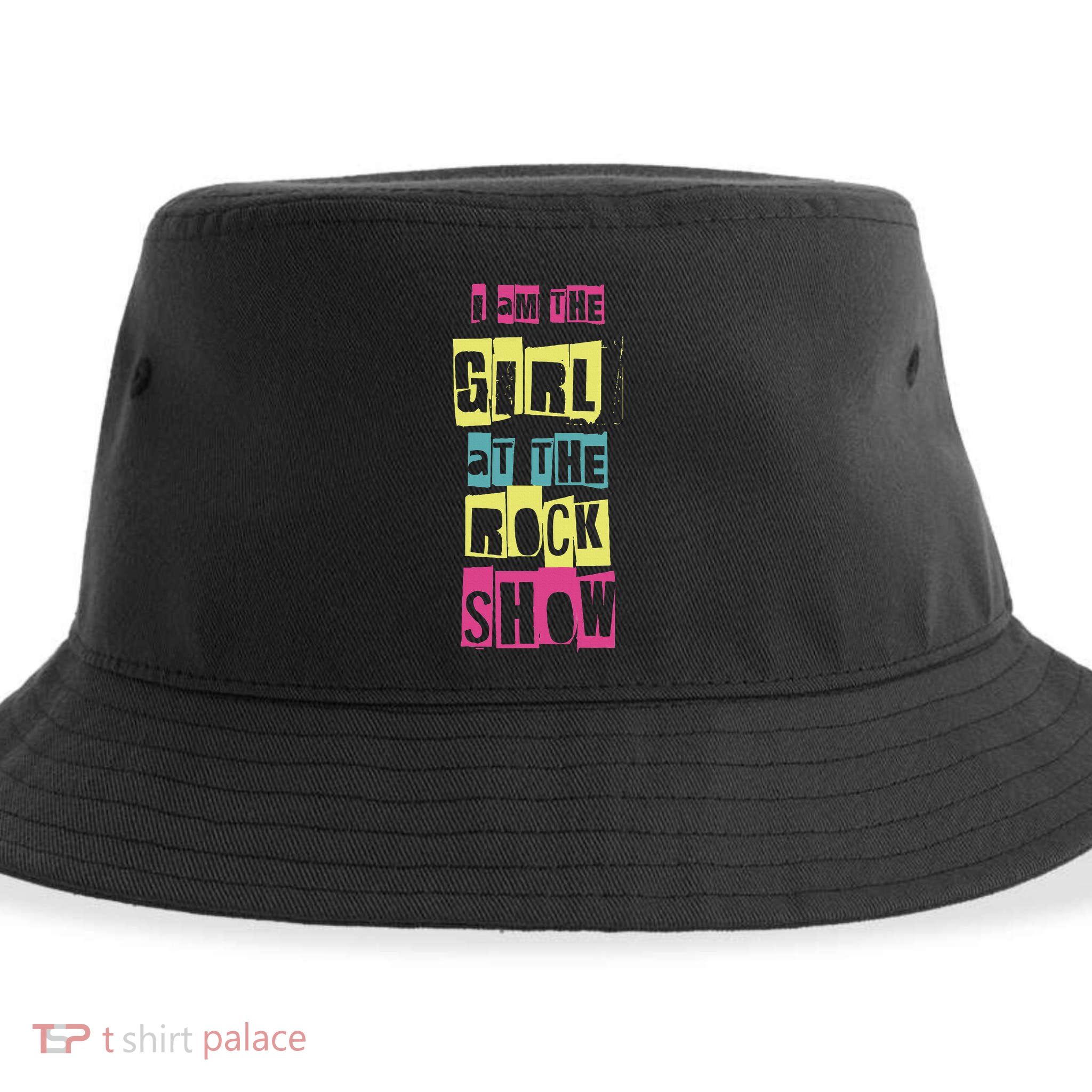 I Am The Girl At The R.O.C.K Show Funny Punk Rock Sustainable Bucket Hat