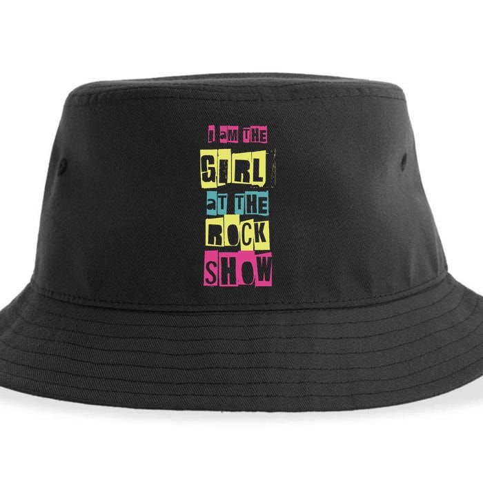 I Am The Girl At The R.O.C.K Show Funny Punk Rock Sustainable Bucket Hat