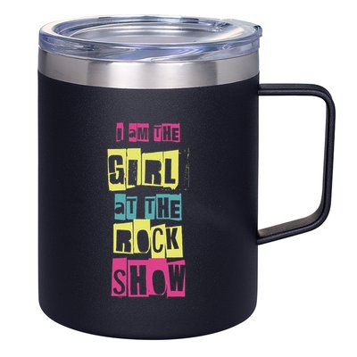 I Am The Girl At The R.O.C.K Show Funny Punk Rock 12oz Stainless Steel Coffee Mug