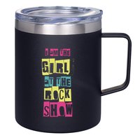 I Am The Girl At The R.O.C.K Show Funny Punk Rock 12oz Stainless Steel Coffee Mug