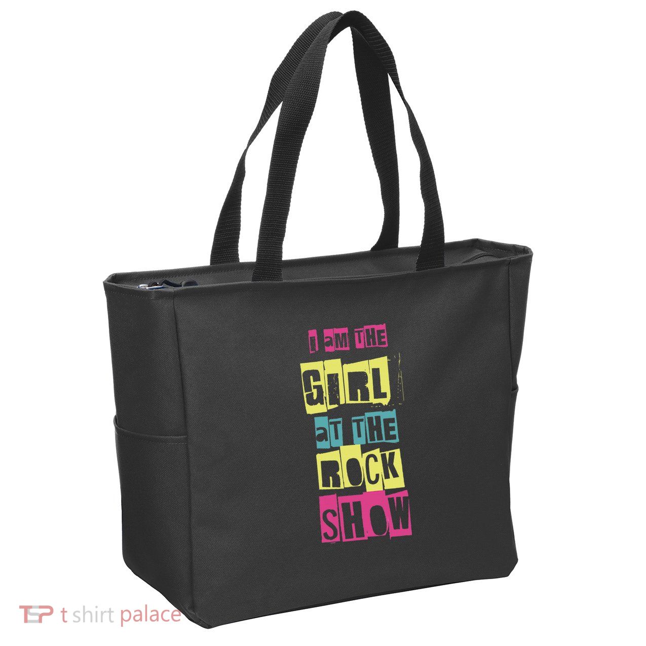 I Am The Girl At The R.O.C.K Show Funny Punk Rock Zip Tote Bag