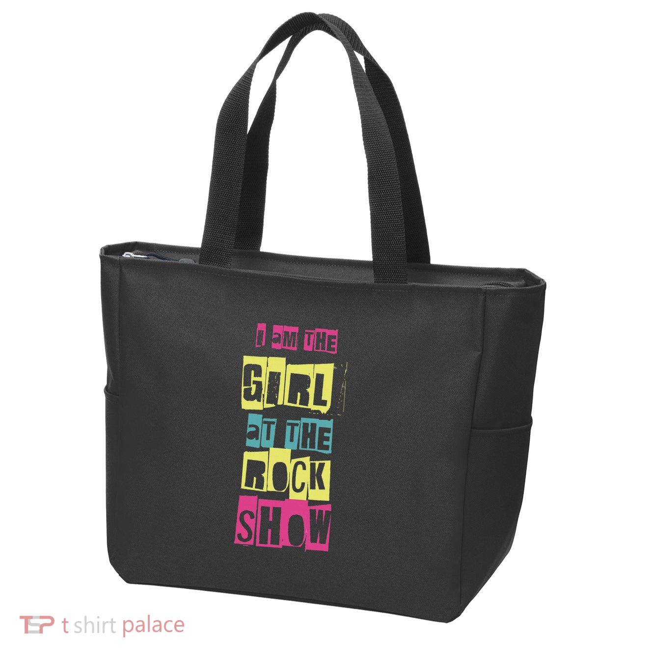 I Am The Girl At The R.O.C.K Show Funny Punk Rock Zip Tote Bag