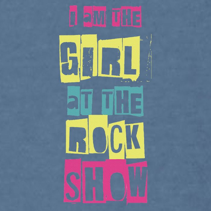 I Am The Girl At The R.O.C.K Show Funny Punk Rock Garment-Dyed Sweatshirt