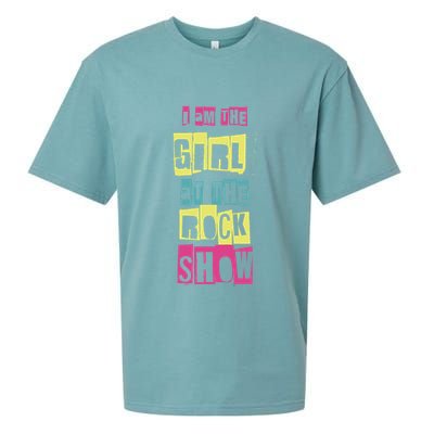 I Am The Girl At The R.O.C.K Show Funny Punk Rock Sueded Cloud Jersey T-Shirt