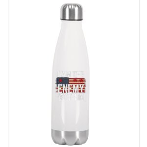 I Am The Enemy Within Kamala Harris Vs Trump Stainless Steel Insulated Water Bottle