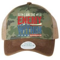 I Am The Enemy Within Pun Legacy Tie Dye Trucker Hat