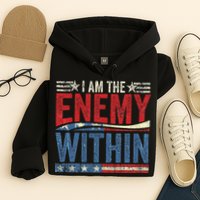 I Am The Enemy Within Pun Hoodie