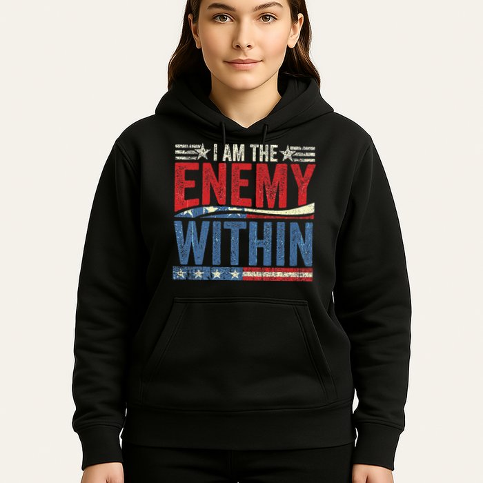 I Am The Enemy Within Pun Hoodie