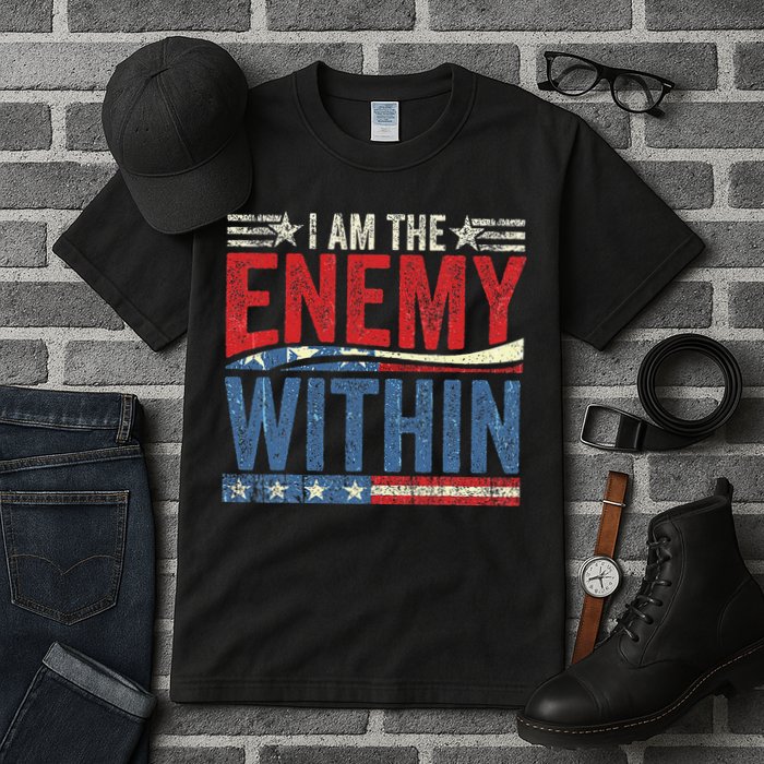 I Am The Enemy Within Pun Tall T-Shirt