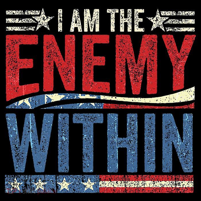 I Am The Enemy Within Pun Button