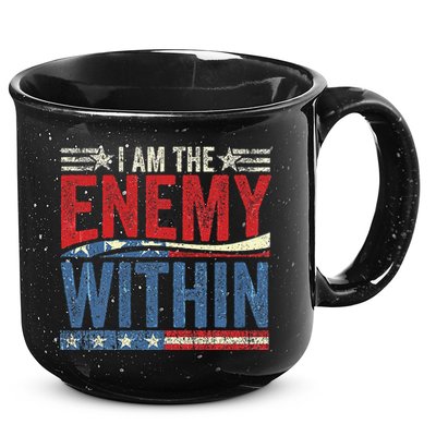 I Am The Enemy Within Pun 15oz Campfire Ceramic Mug