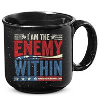 I Am The Enemy Within Pun 15oz Campfire Ceramic Mug