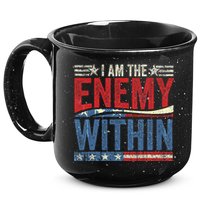 I Am The Enemy Within Pun 15oz Campfire Ceramic Mug