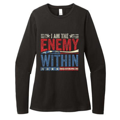 I Am The Enemy Within Pun Womens CVC Long Sleeve Shirt