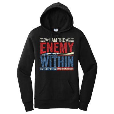 I Am The Enemy Within Pun Women's Pullover Hoodie