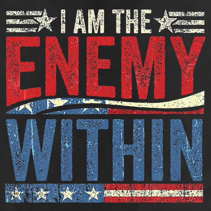 I Am The Enemy Within Pun Golf Towel