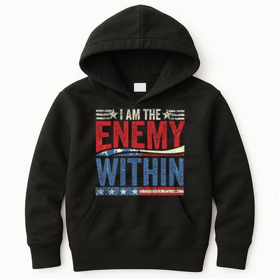I Am The Enemy Within Pun Kids Hoodie