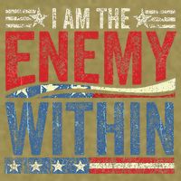 I Am The Enemy Within Pun Garment-Dyed Women's Muscle Tee