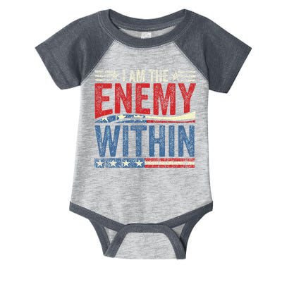 I Am The Enemy Within Pun Infant Baby Jersey Bodysuit