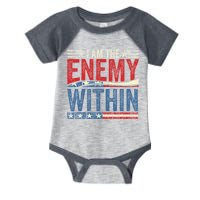 I Am The Enemy Within Pun Infant Baby Jersey Bodysuit