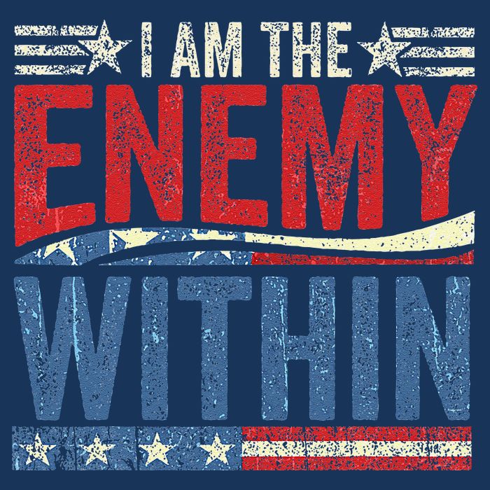I Am The Enemy Within Pun Infant Baby Jersey Bodysuit