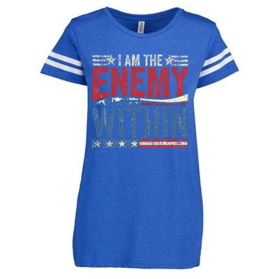 I Am The Enemy Within Pun Enza Ladies Jersey Football T-Shirt