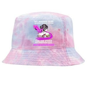 I Am The Storm Arnold Chiari Malformation Awareness Gift Tie-Dyed Bucket Hat