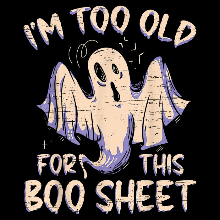 I Am Too Old For This Boo Sheet Funny Happy Halloween 16 in Basic Backpack