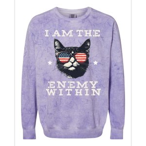 I Am The Enemy Within American Cat Colorblast Crewneck Sweatshirt