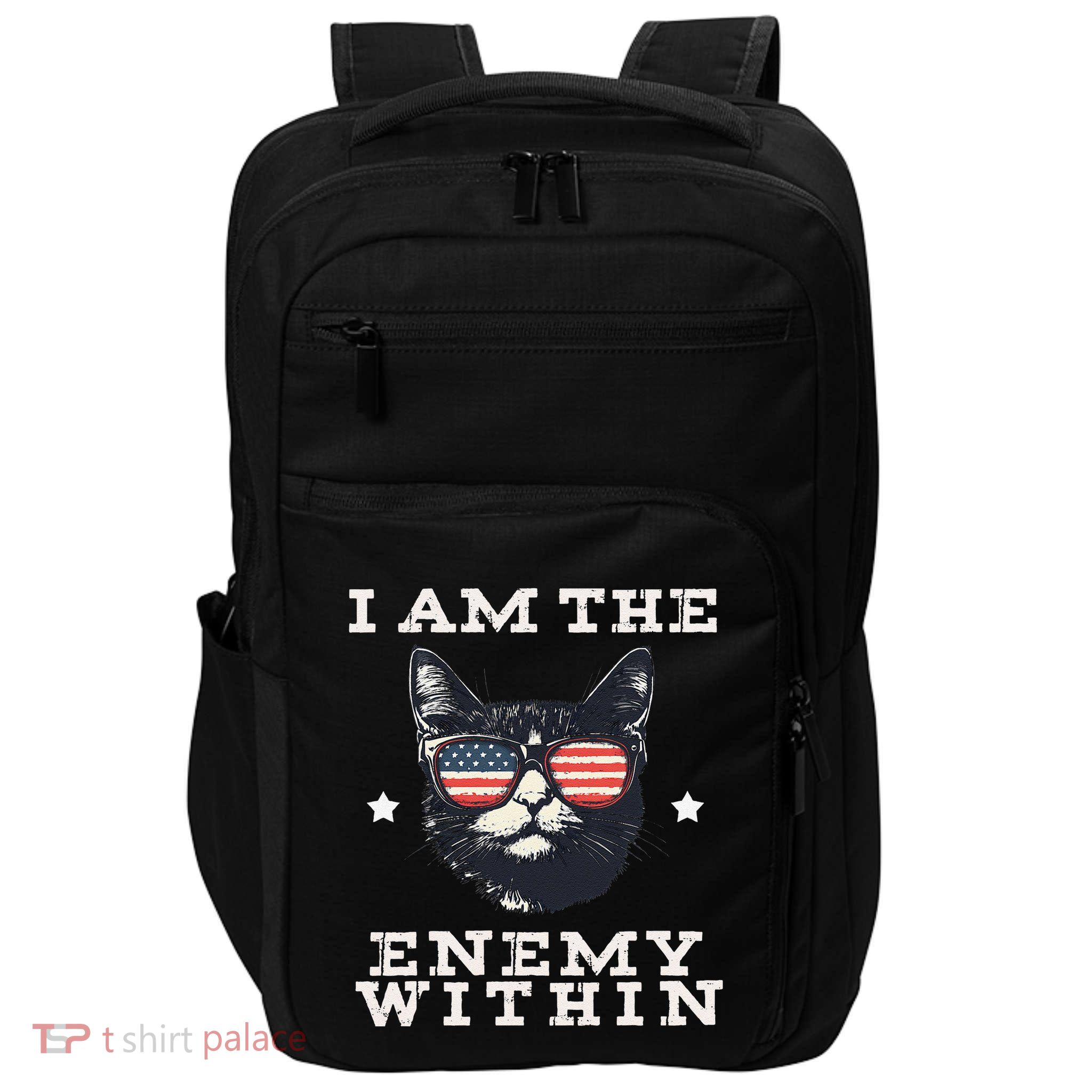 I Am The Enemy Within American Cat Impact Tech Backpack