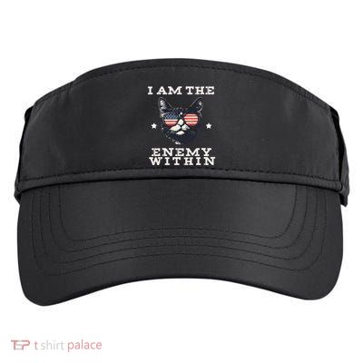 I Am The Enemy Within American Cat Adult Drive Performance Visor