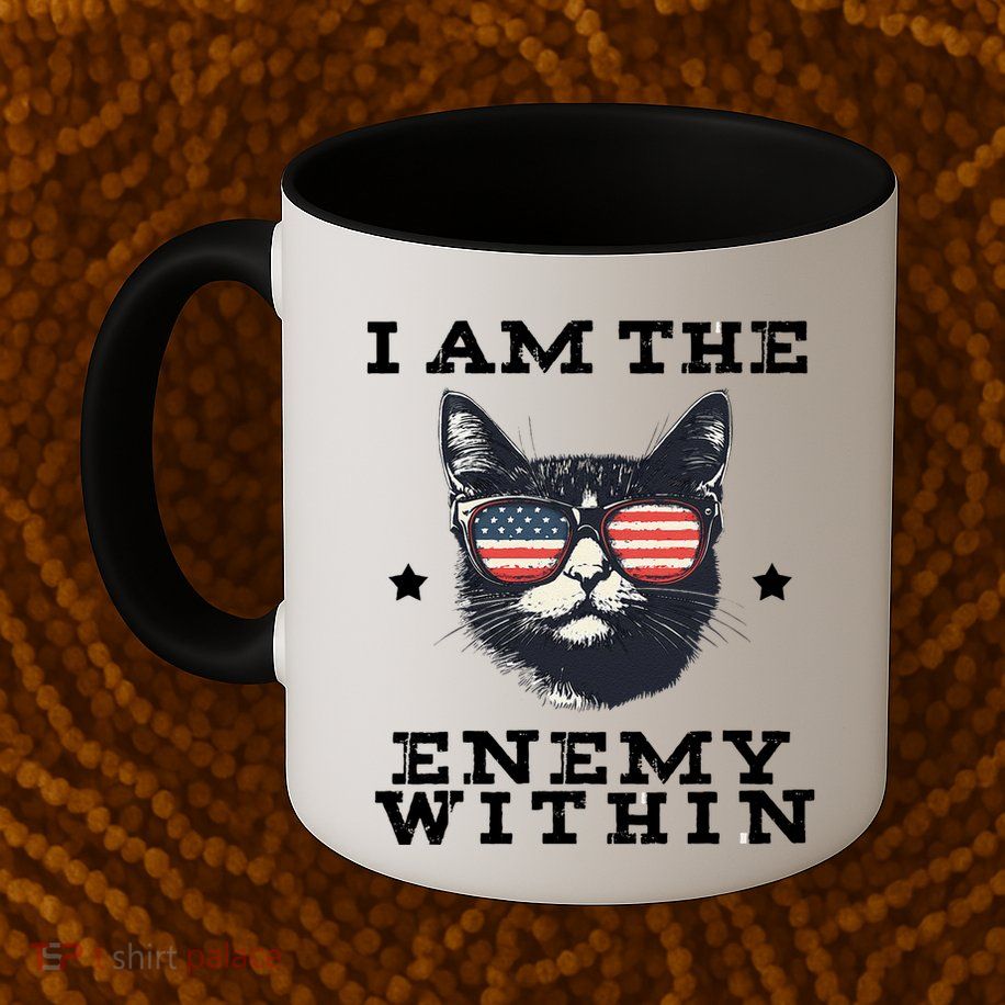 I Am The Enemy Within American Cat Mug