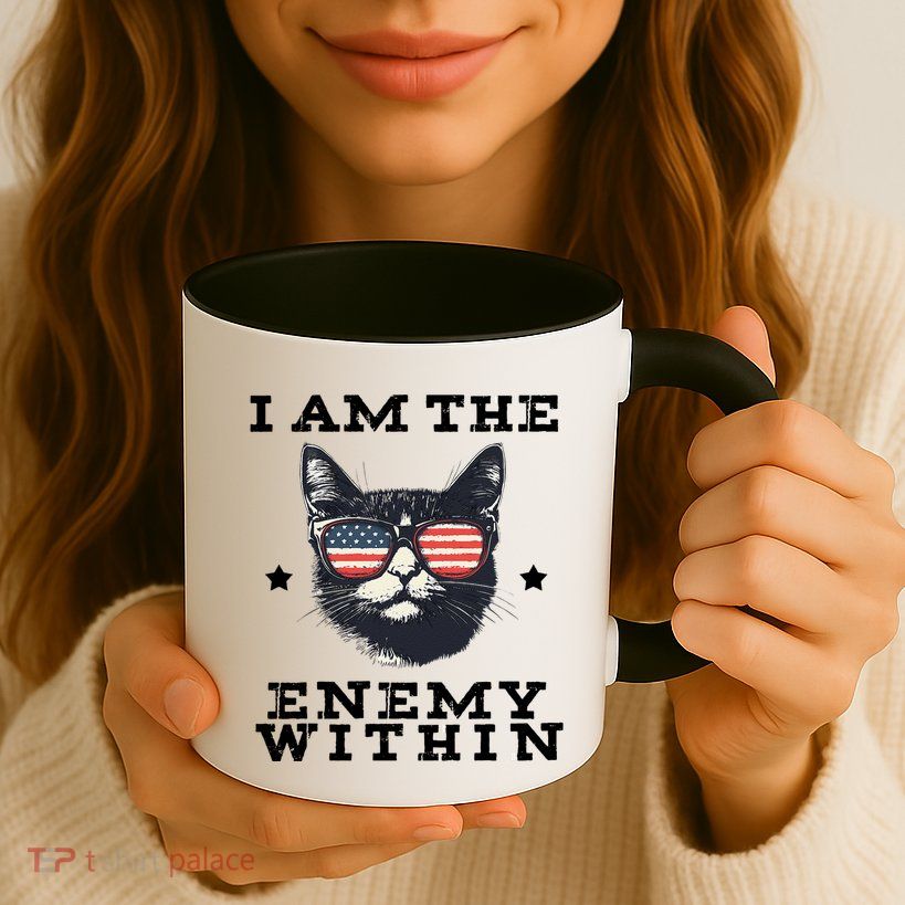 I Am The Enemy Within American Cat Mug