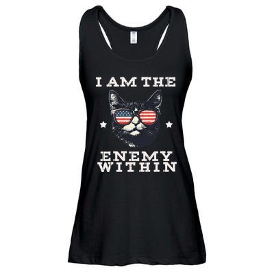 I Am The Enemy Within American Cat Ladies Essential Flowy Tank