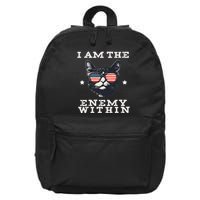 I Am The Enemy Within American Cat 16 in Basic Backpack