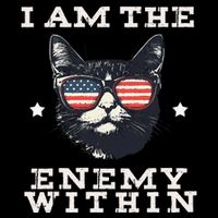 I Am The Enemy Within American Cat 16 in Basic Backpack
