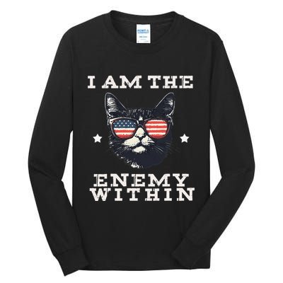 I Am The Enemy Within American Cat Tall Long Sleeve T-Shirt