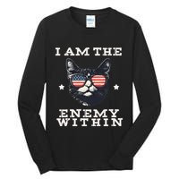 I Am The Enemy Within American Cat Tall Long Sleeve T-Shirt